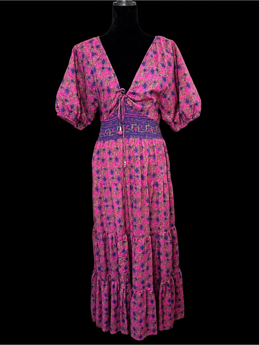 SAYLOR “Amyra” Bohemian Floral Maxi Dress | Size Small